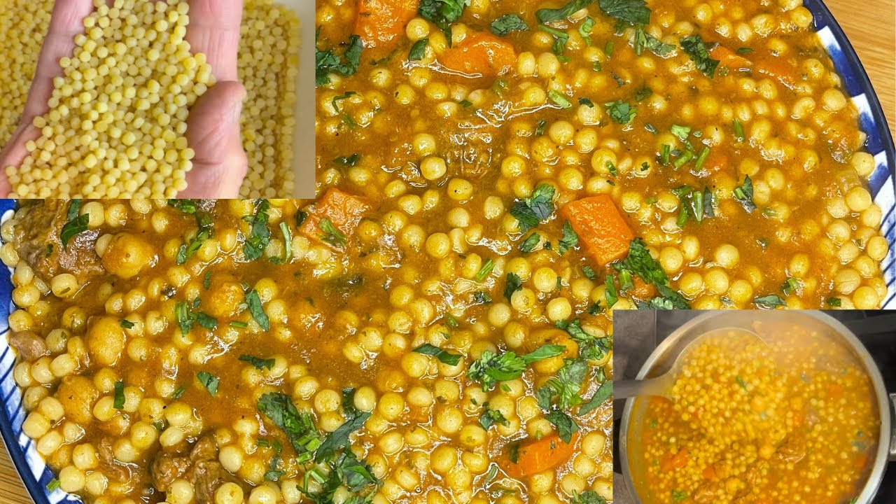 RECETTE DE BERKOUKES (MHAMSA ) (un plat qui réchauffe simple facile & rapide)🇩🇿