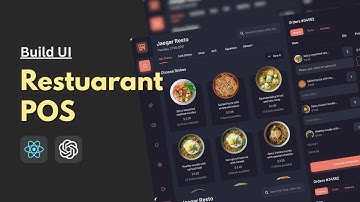 Restaurant POS System UI Design | React JS + ChatGPT AI | Build Faster with AI