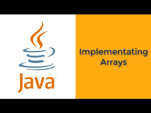 Implementating Arrays in Java - YouTube