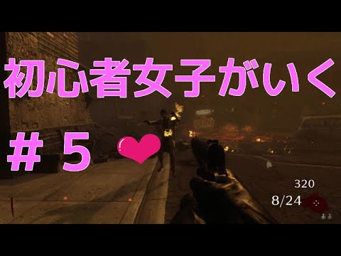 【BO2 実況】 ゾンビ　Town  初心者女子がいく ♥ #5