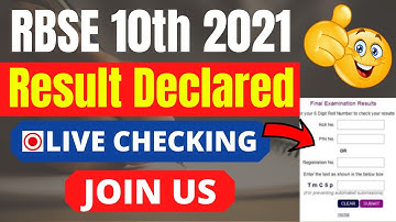 RBSE 10th 2021 Result (Declared) - Steps To Check Rajasthan Board Class 10 Result 2021
