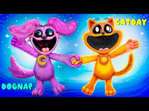 Видео: CatNap и DogDay, но они поменялись местами! История любви в Poppy Playtime Chapter 3!