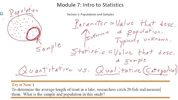Math 1030 -- Module 7: Introduction to Statistics (Part 1 of 2)
