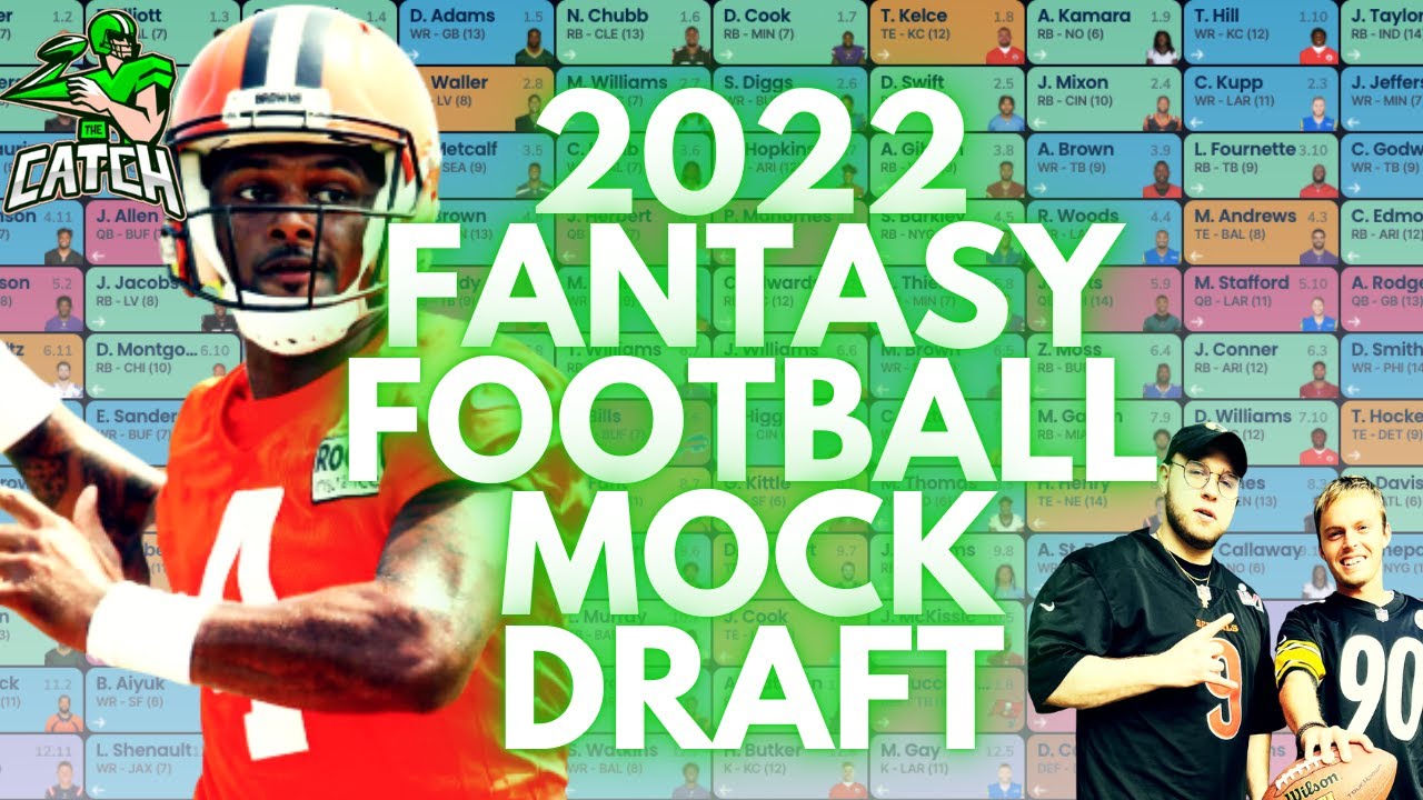 Live 2022 Fantasy Football Mock Draft12 TeamsPPR(With Subscribers
