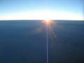 Sunset at high altitude