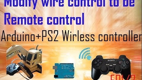 Modify line control to wireless Arduino + PS2 wireless