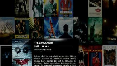 XBox Media Center (XBMC) with Media Stream Skin Demonstration - *Quick*