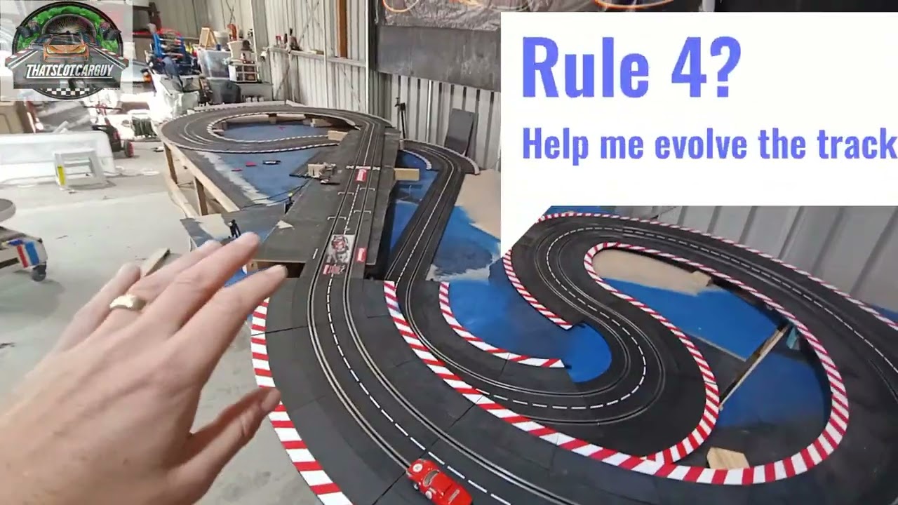 Lets build a small footprint Carrera slot car tracks - YouTube