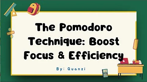 The Pomodoro Technique: Work Smarter, Not Harder!