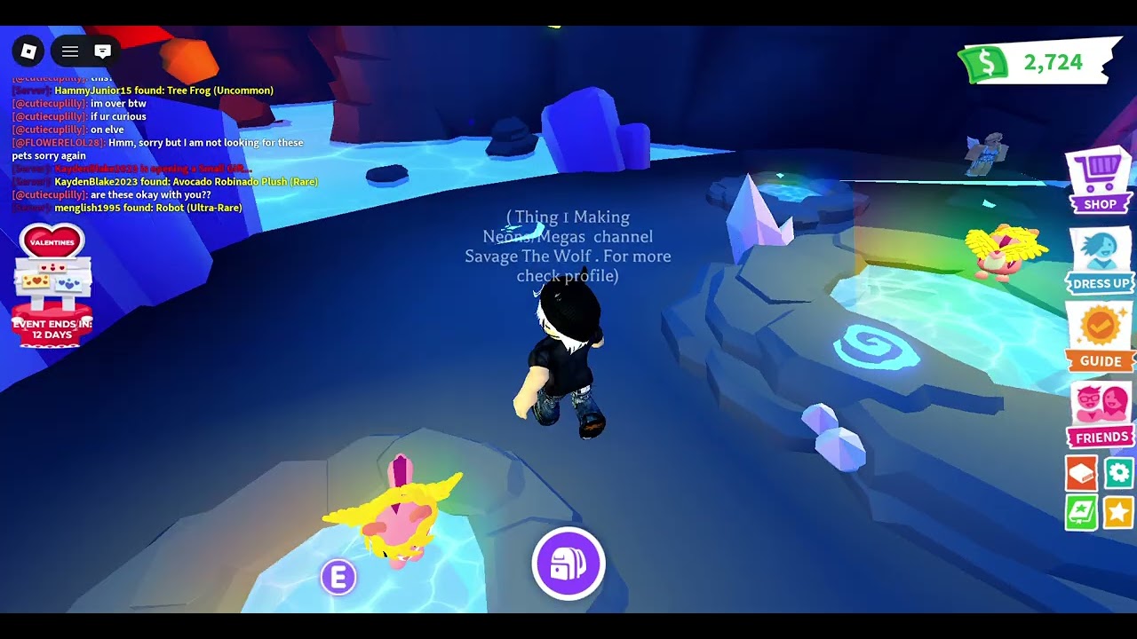 Valetines update adopt me neon cherub chipmunk