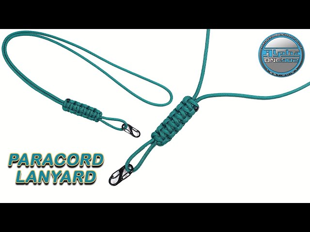 How to Make a Paracord Lanyard Cobra Knot Tutorial DIY Neck Knife Keychain  Lanyard 