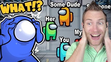 WHO IS WHO??!! Reacting to "NEW CAVEMAN GAME MODE! | Among Us" by H2ODelirious