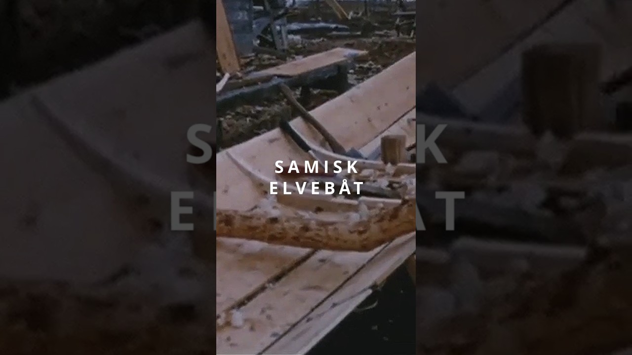 Slik bygges en samisk elvebåt - 1973. 