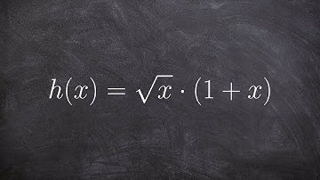 Learn how to take the derivative by using the product rule