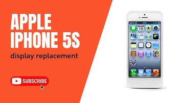 Apple Iphone 5s, display, battery, home button replacement, repair video