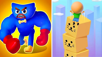 Cube Surfer Vs Punchy race 🔰✅Max All Big Levels New Update Walkthrough Android iOS Gameplay
