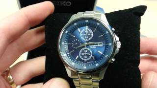 Seiko 7T92 Analogue Chronograph Watch - Review - YouTube