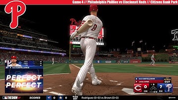 MLB The Show 24 | Philadelphia Phillies vs Cincinnati Reds | Game 4