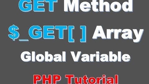 Beginner PHP Tutorial -37- Passing Variable Using $ GET Variables in PHP