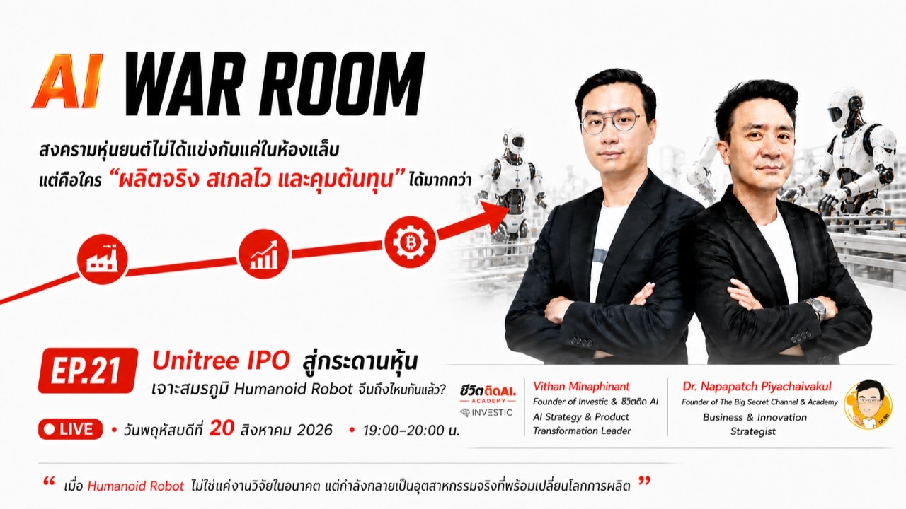 ⁣EP.21: Unitree IPO สู่กระดานหุ้น เจาะสมรภูมิ Humanoid Robot จีนถึงไหนกันแล้ว?