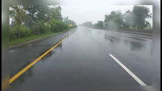Beautiful ? rainy weather on Motorway.