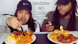 Lighthouse Fish Market Mukbang Review | Harlem’s Best Soul & Seafood Restaurant | Tazz & Devine