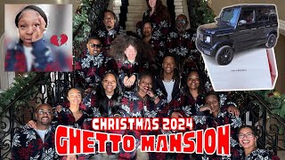 Christmas in MY UNCLE JAMIE FOXX Ghetto Mansion w/ 13 PEOPLE! 🎄💵