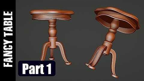 BLENDER: FANCY TABLE (PART 1: MODELING)