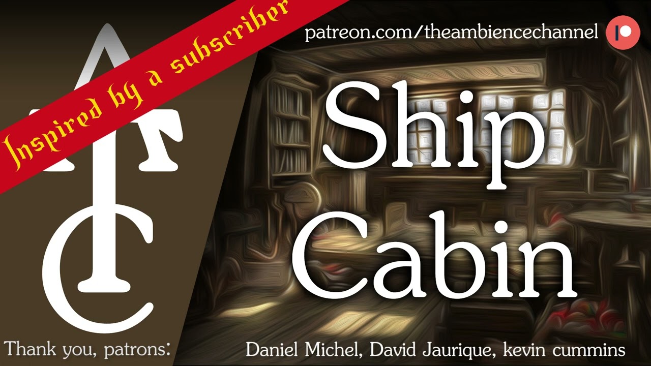 RPG | D&D Ambience - Ship Cabin (wood creaking, muffled waves and seagulls)