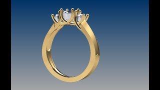 trellis setting beautiful ring made by rhino matrix