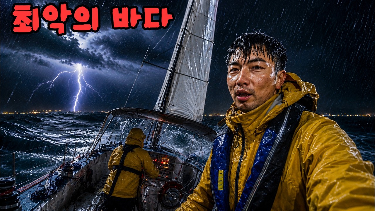 14m 돛단배로 아프리카 항해 중 돌풍 사고로 피항합니다 #93