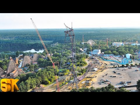 BAKUNAWA 6K Drone Footage NEW RECORD-BREAKING ROLLER COASTER At Six Flags Great Adventure