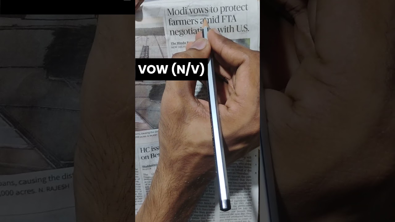 Newspaper Vocabulary - 5  |#english #newspapervocabulary #fta #vow #thehindu #newspapervocabulary