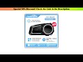 Must Buy Fodsports FX7 Mesh Intercom Dual Bluetooth Headset Helmet Motorcycle Intercom 10 Riders ,F