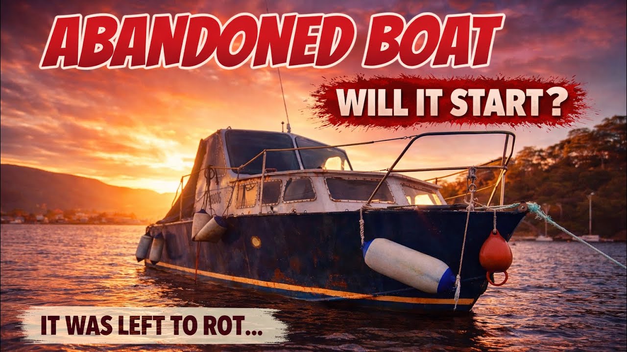 ABANDONED BOAT (Will it Start?)