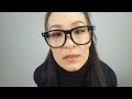 Asmr im checking you keyboard pen bilingual glasses on and off very close