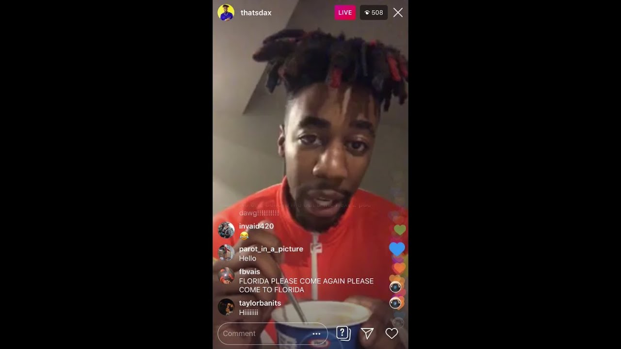 Dax fails at joke live | Instagram live-stream