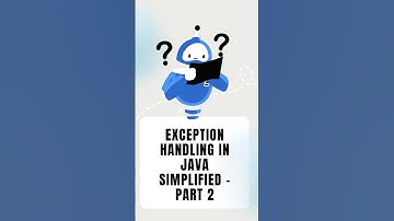 Exception Handling - Part 2 #exceptionhandling #exceptionhandlinginjava #jvm