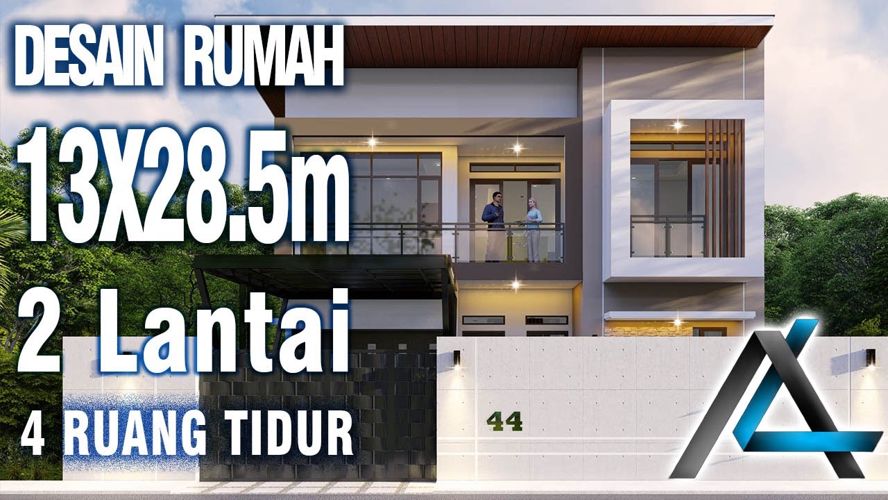 DESAIN RUMAH 13 X 285 Meter I Surabaya DESAIN RUMAH MINIMALIS MODERN YouTube