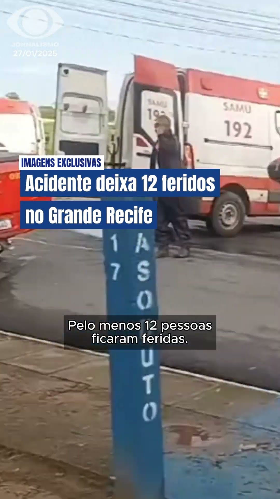 Acidente entre ônibus e caminhão deixa 12 feridos na Região Metropolitana do Recife #shorts