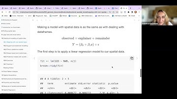Spatial Data Science: Statistical modeling of spatial data (spatial01 10)