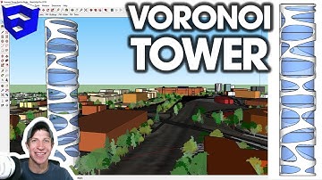 Modeling a VORONOI TOWER in SketchUp!