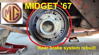 MG Midget &#39;67 rear brake system rebuilt