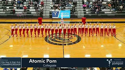 Atomic Pom - Collegiate High Kick 2024 - Mid American Pompon - 1st place 6 PEAT CHAMPS
