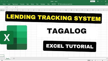 Simple Lending Tracking System (Tagalog Excel Tutorial)