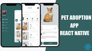 REACT NATIVE PET ADOPTION APP UI PART1 screenshot 2