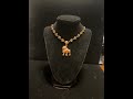 20”, Anchor Link Necklace, W/ Bulldog, 24k Gold. Read⬇️ FREE SHIPPING W/ BUY NOW