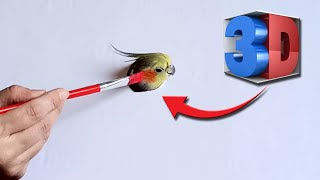 Cómo dibujar una ninfa en 3D | How to draw a realistic cockatiel