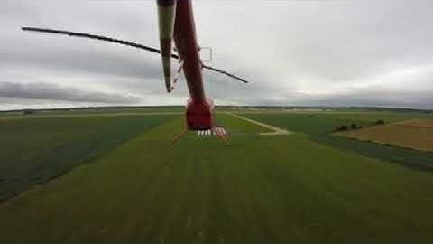 Full down Autorotation in a Robinson R44, filmed with a GoPro mounted below the stinger.
