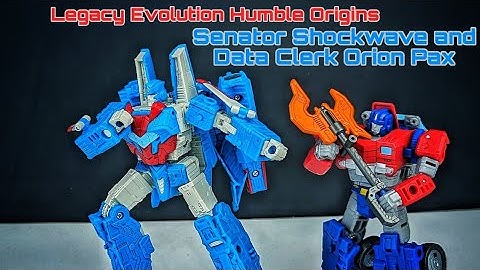 Transformers Generations: Legacy Evolution || Humble Origins (Senator Shockwave and Orion Pax)